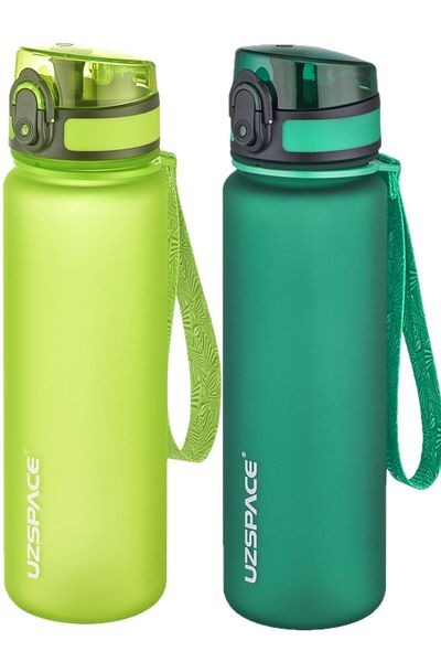 Uzspace Set of 2 500ml Tritan Water Bottle