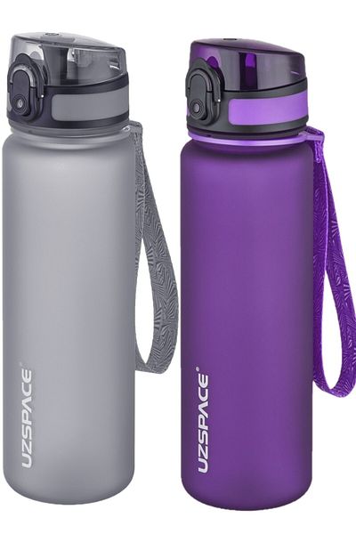 Uzspace Set of 2 500ml Tritan Water Bottle