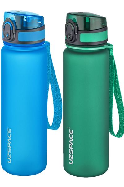 Uzspace Set of 2 500ml Tritan Water Bottle