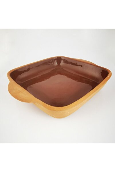 Genel Markalar Doğal Toprak Güveç Kabı 32x23x5cm Yüksek Ateşe Dayanıklı Borca...