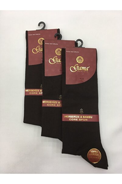 Gama Çorap 3 Pieces Mercerized + Bamboo Mixed 100% Natural Nylon Free Thin Summer Men's Socks