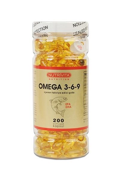 Nutrivita Nutrition Omega 3.6.9 - 200 Softgel Tabletten