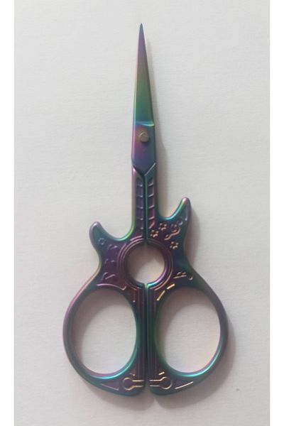 MENTAŞ Guitar Model Engagement Scissors - Multicolor Embroidery Sewing Promise