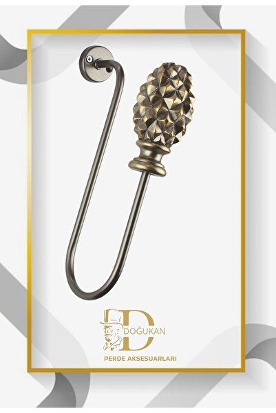 Doğukan perde aksesuarları Ar-209 Antik Sarı Özel Tasarım Polyester Kolbağı (...