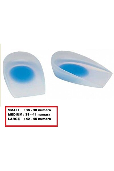 Morcivert Tam Ortopedik Anatomik Silikon Ayakkabı Topukluk Topuk Dikeni Tabanlık