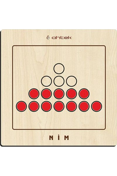 Ahtek Wooden Nim Intelligence And Strategy Game