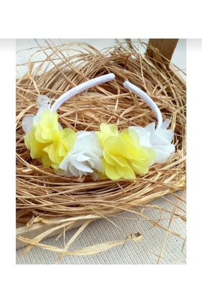 NilistDesign Coroană cu flori laser galben alb 5 bucăți – Coroană