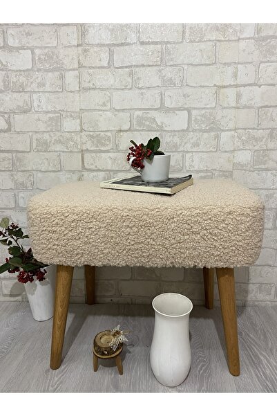 arkın koltuk döşeme Puf ( Teddy Pelüş ) Pelüş . Post Ahşap Ayak Ince Zarif Ta...