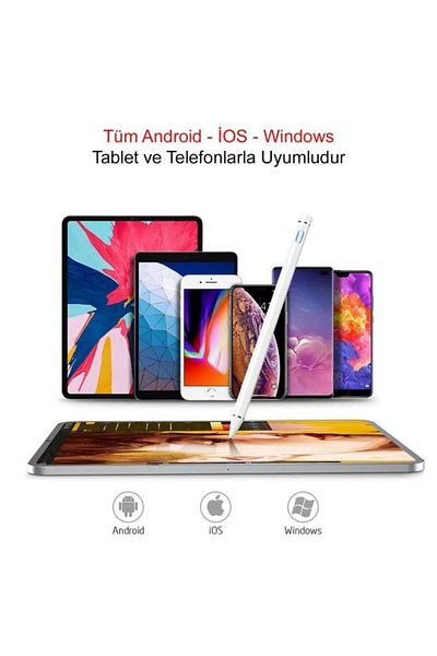 TEKNETSTORE Ipad Iphone Android Compatible Pencil Touch Stylus Pen Compatible with All Devices