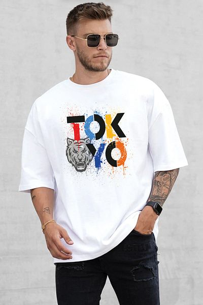 SUNFREE Μπλουζάκι Unisex με στάμπα του Τόκιο