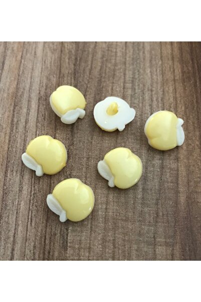 Öztürk Apple Plastic Baby Button 15mm Pack of 6.