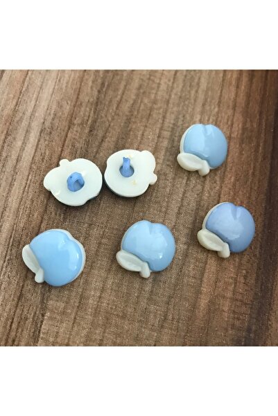Öztürk Apple Plastic Baby Button 15mm Pack of 6.