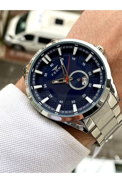 FERRO Original Steel Men's Watch + Bracelet Gift