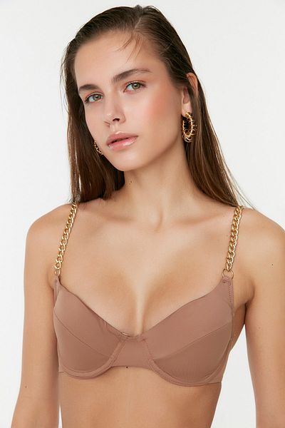 Trendyol Collection Λεπτομερής μπικίνι με αλυσίδα βιζόν TBESS22BU0047