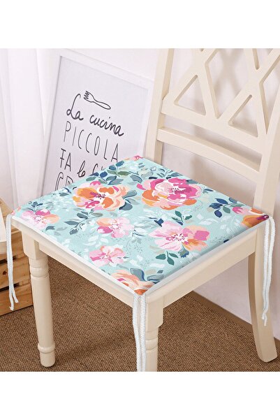 Realhomes На відкритому блакитному тлі кольорові квіти, цифровий друк, сучасн...