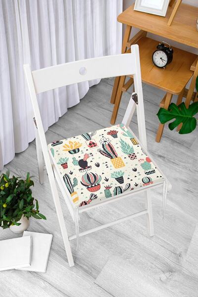 Realhomes Сучасна подушка для стільця з цифровим принтом у вигляді милого как...