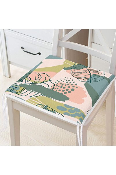 Realhomes М'яка кольорова основа з малюнком листя, цифровий принт, сучасна по...