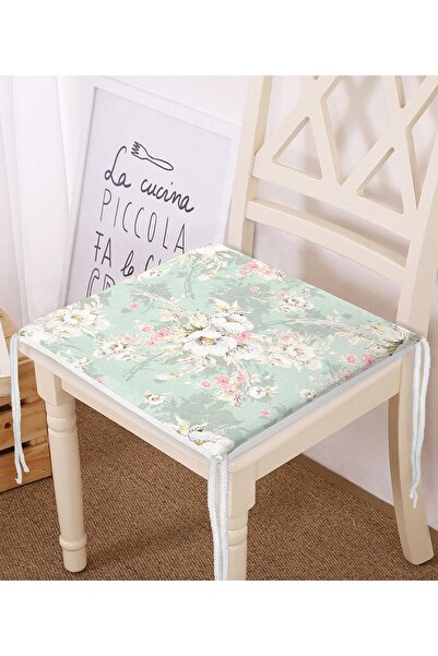 Realhomes Сучасна подушка для стільця з цифровим принтом у вигляді квіткового...