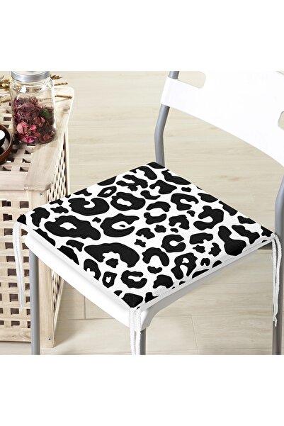 Realhomes Pernă de scaun modernă imprimată digital cu fermoar, cu modele geometrice pe podea colorată