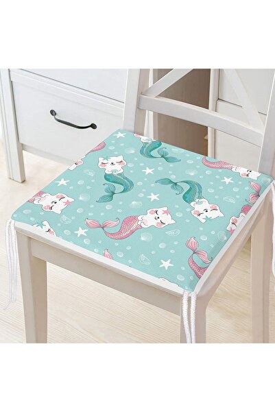 Realhomes Морська дівчина з хвостом Кошенята Цифровий друк Сучасна подушка дл...