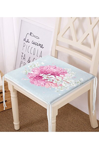 Realhomes Renkli Zeminli Ortanca Çiçek Desenli Dijital Baskılı Modern Fermuar...