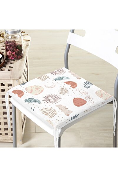 Realhomes Pernă de scaun modernă cu fermoar imprimată digital cu cerul desenat Onedraw pe fundal alb