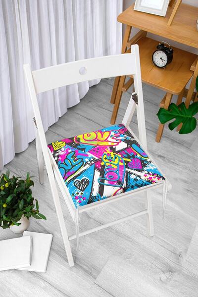 Realhomes Popart ljubavni motiv, digitalno štampani moderni jastuk za stolicu...