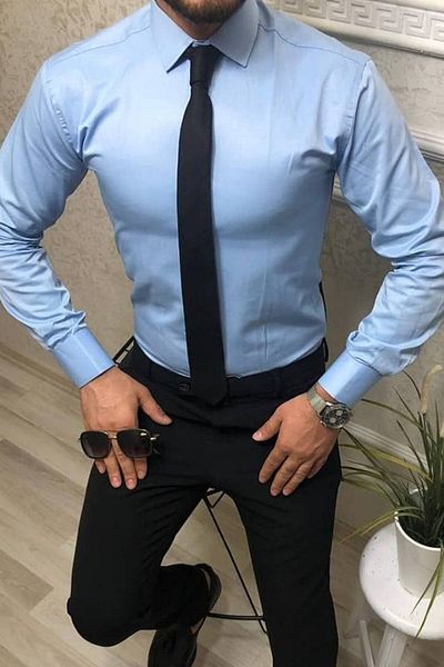 JAKSTONE Slim Fit Slim Fit Shirt_μπλε