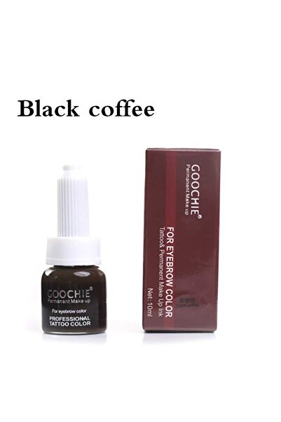 Goochie طلاء جوتشي للمكياج الدائم ميكروبلادينج قهوة سوداء 10 مل
