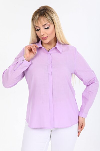 PERA CLUB Plus Size 100% Cotton Shirt