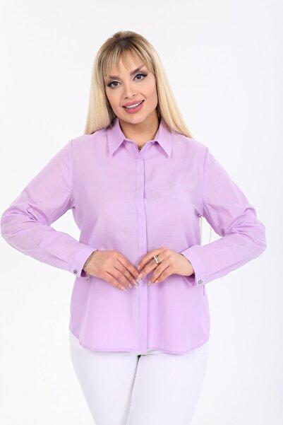 PERA CLUB Plus Size 100% Cotton Shirt