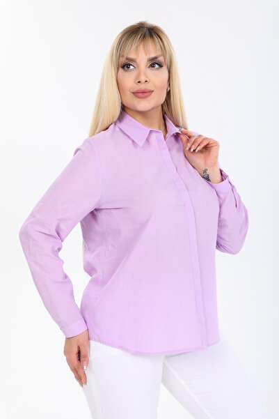 PERA CLUB Plus Size 100% Cotton Shirt
