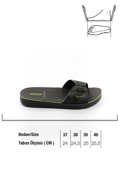GEZER Summer Single Buckle Colorful Stripe Women's Slippers
