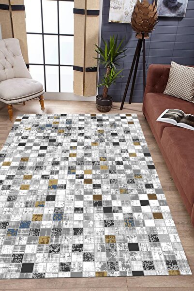 VİOLA CONCEPT STYLE HOME Dijital Baskı Kaymaz Tabanlı Yıkanabilir Salon Halıs...