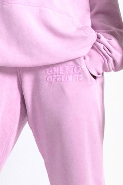 Ghetto off limits Unisex Μωβ πλενόμενο Jogger