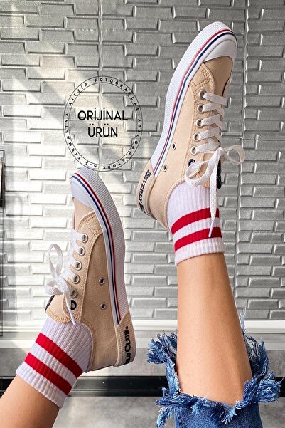 Beverly Hills Polo Club Beverly Hills Polo Clup Katın Keten Bej Ayakkabı