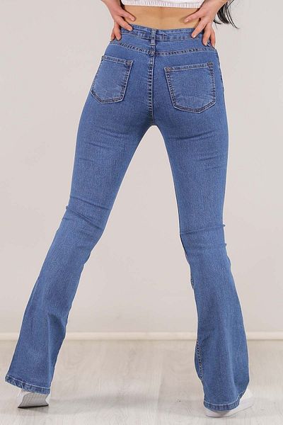 Ramrod Flare Leg Colorfast Blue Flare Jeans Pantaloni din denim