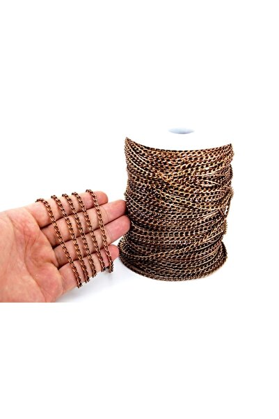 yfhobi 1 Metre - 1 Mm Alüminyum Zincir, Kolye Zinciri, Takı Zinciri, Antik Ba...