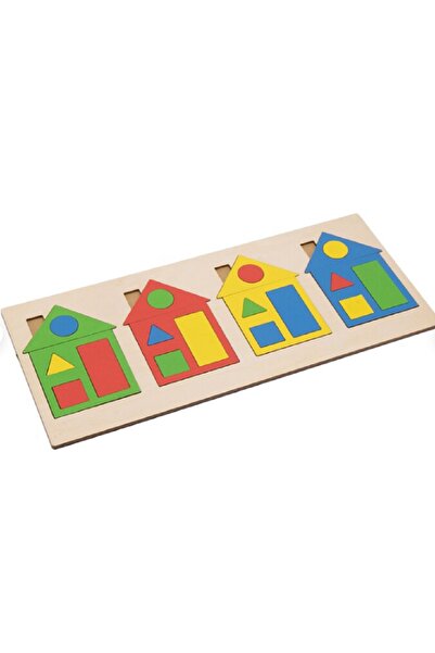 tsddekorasyon Ahşap Yapboz, Montessori, Eğitim Tahtası, Evde Eğitim, Geometri...