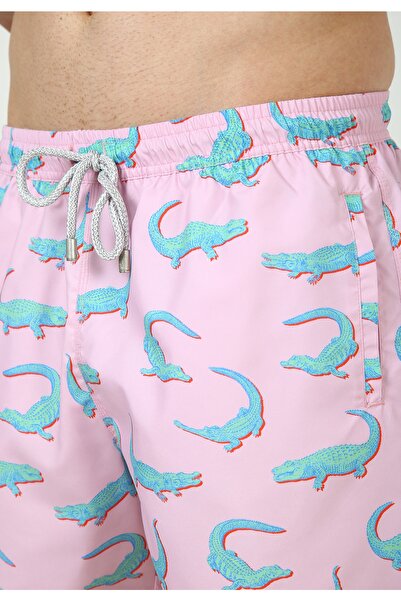 John Frank Crodile Pink Deniz Şortu
