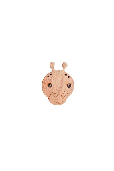 HOBİREYON Giraffe Figured Perforated Teether Ring