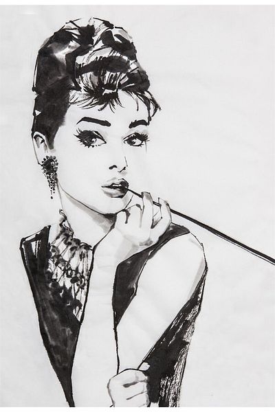 Marcel Kristal Tablo Audrey Hepburn Diamond Mosaic Painting 20X30