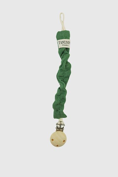 Totzee Muslin Pacifier Strap Grass Green