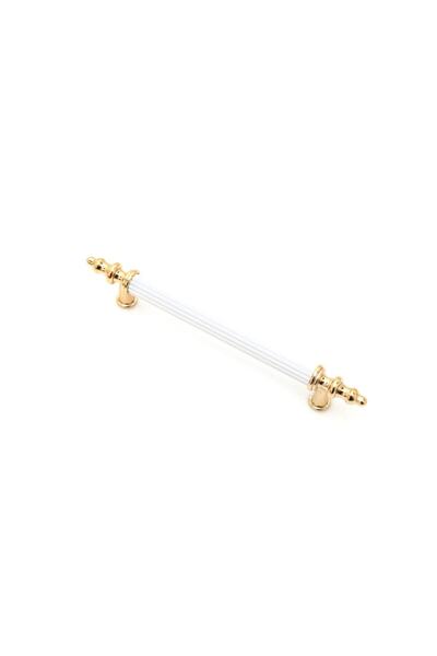 Arvax Elit Beyaz Altın 128 Mm Lüks Mobilya Kulpu Mutfak Dolap Çekmece Kulp