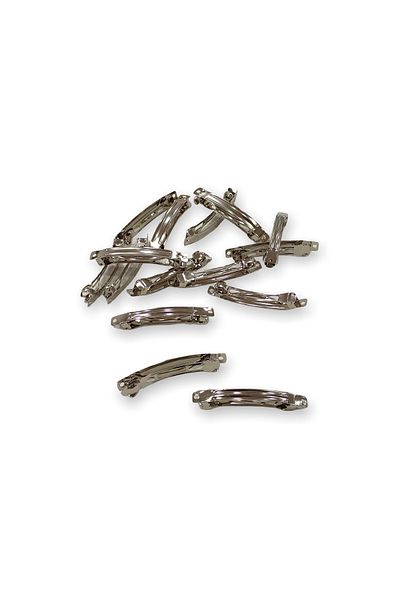 hobimon Aparatură de închidere automată din plasă argintie de 5 cm - Clip metalic - Aparatură de închidere de design - 20 buc.