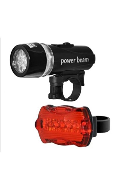 Genel Markalar Led Bisiklet Lambası Feneri Ön Far Arka Stop Işık Aydınlatma Seti