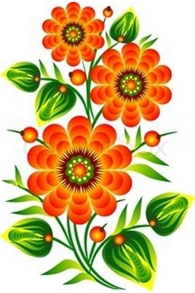Marcel Kristal Tablo 20x30cm Orange Spring Flowers Diamond Mosaic Painting