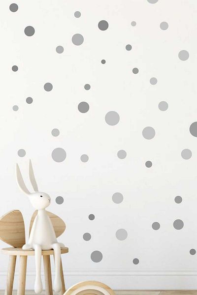 Piksel Grafik Gray Dots Wall Sticker