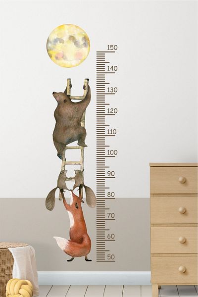 Piksel Grafik Stair Adventure Height Meter Kids Room Wall Sticker