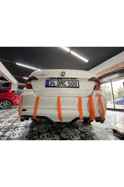 NamTuning Fiat Egea Arka Tampon Eki Difüzör Plastik Sedan Boyasız